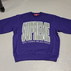 New Supreme Cities Arc Pullover Sweater